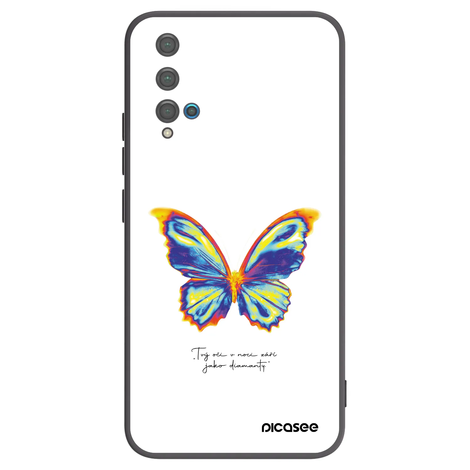 Picasee silikonski črni ovitek za Huawei Nova 5T - Diamanty White