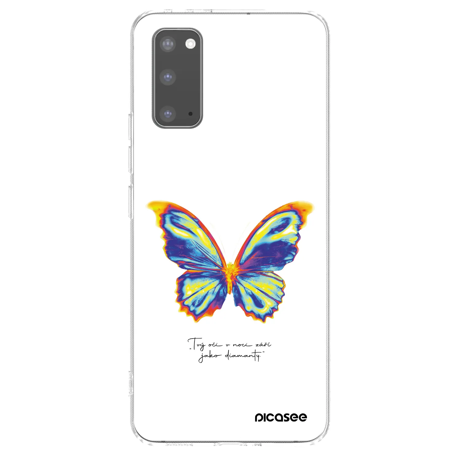 Picasee silikonski prozorni ovitek za Samsung Galaxy S20 G980F - Diamanty White