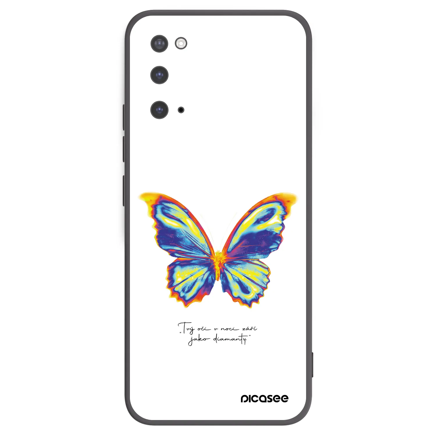Picasee silikonski črni ovitek za Samsung Galaxy S20 G980F - Diamanty White