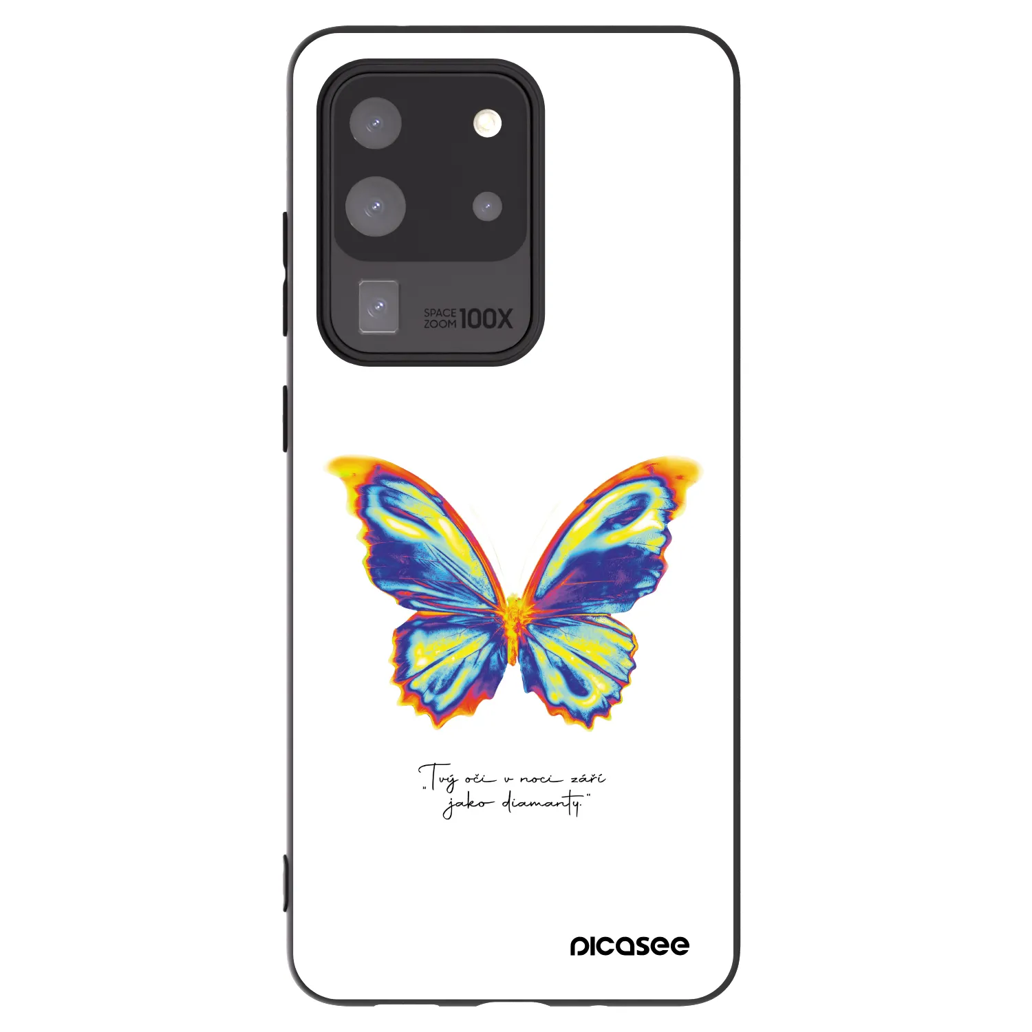 Picasee silikonski črni ovitek za Samsung Galaxy S20 Ultra 5G G988F - Diamanty White