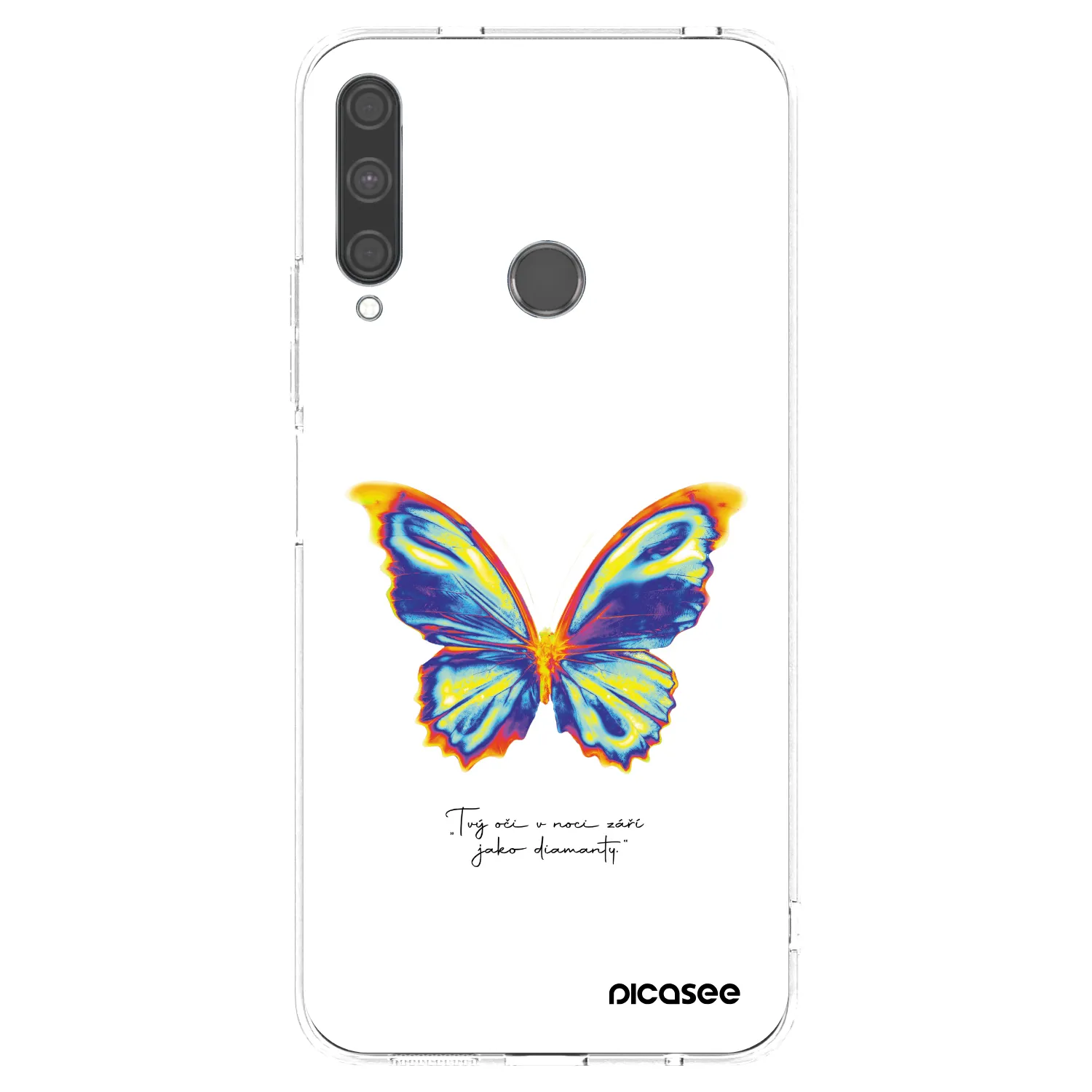 Picasee silikonski prozorni ovitek za Huawei P40 Lite E - Diamanty White