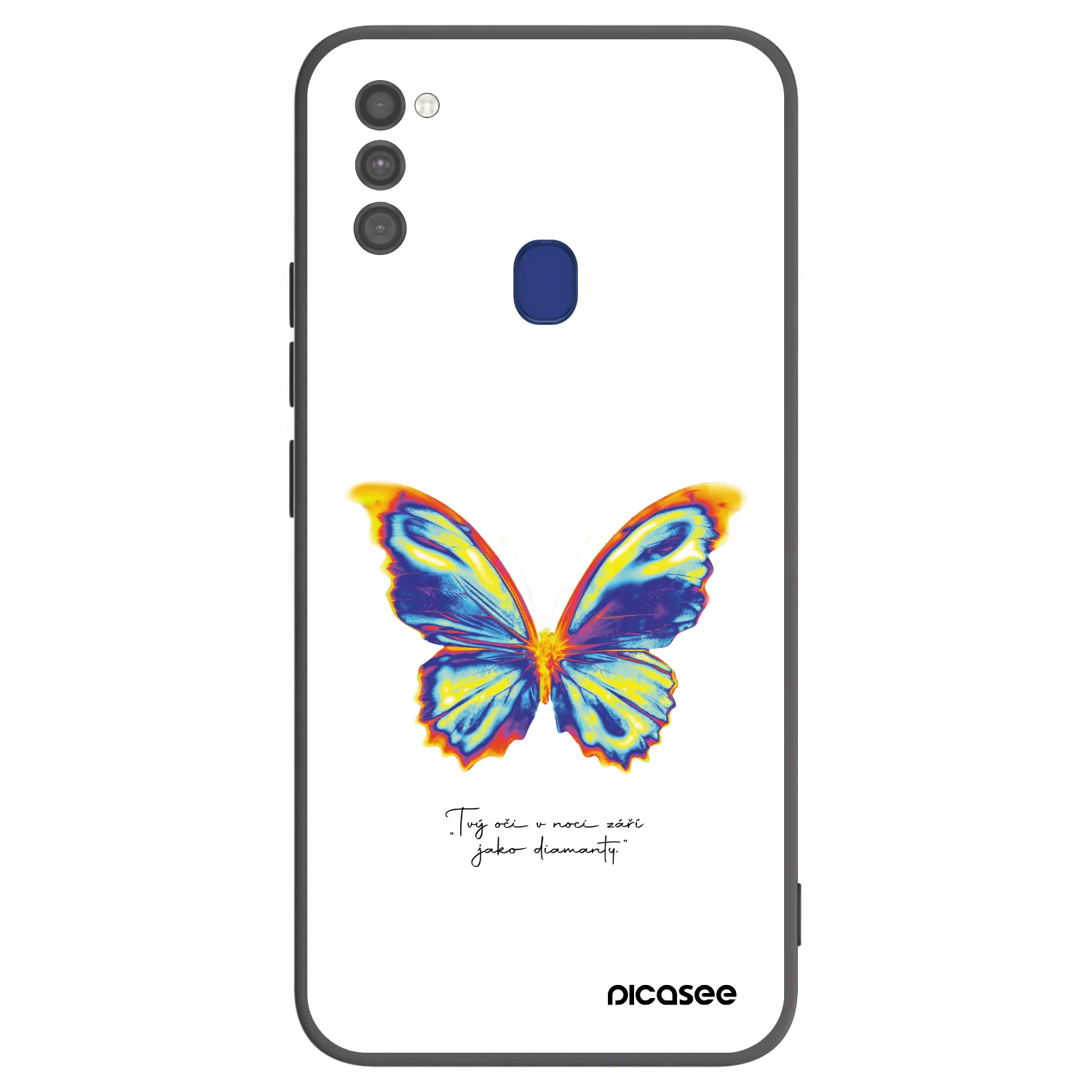 Picasee silikonski črni ovitek za Samsung Galaxy M21 M215F - Diamanty White