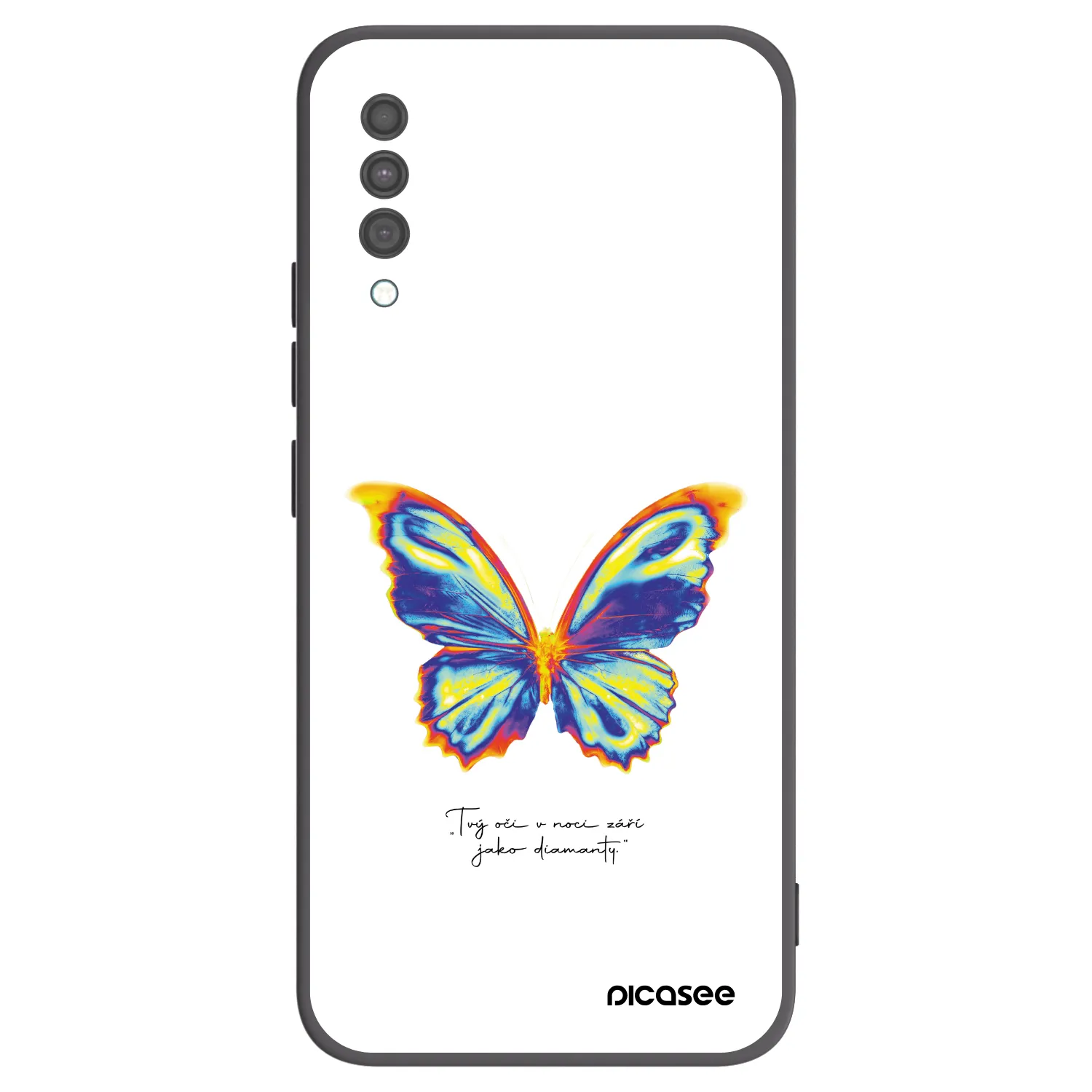 Picasee silikonski črni ovitek za Samsung Galaxy A30s A307F - Diamanty White