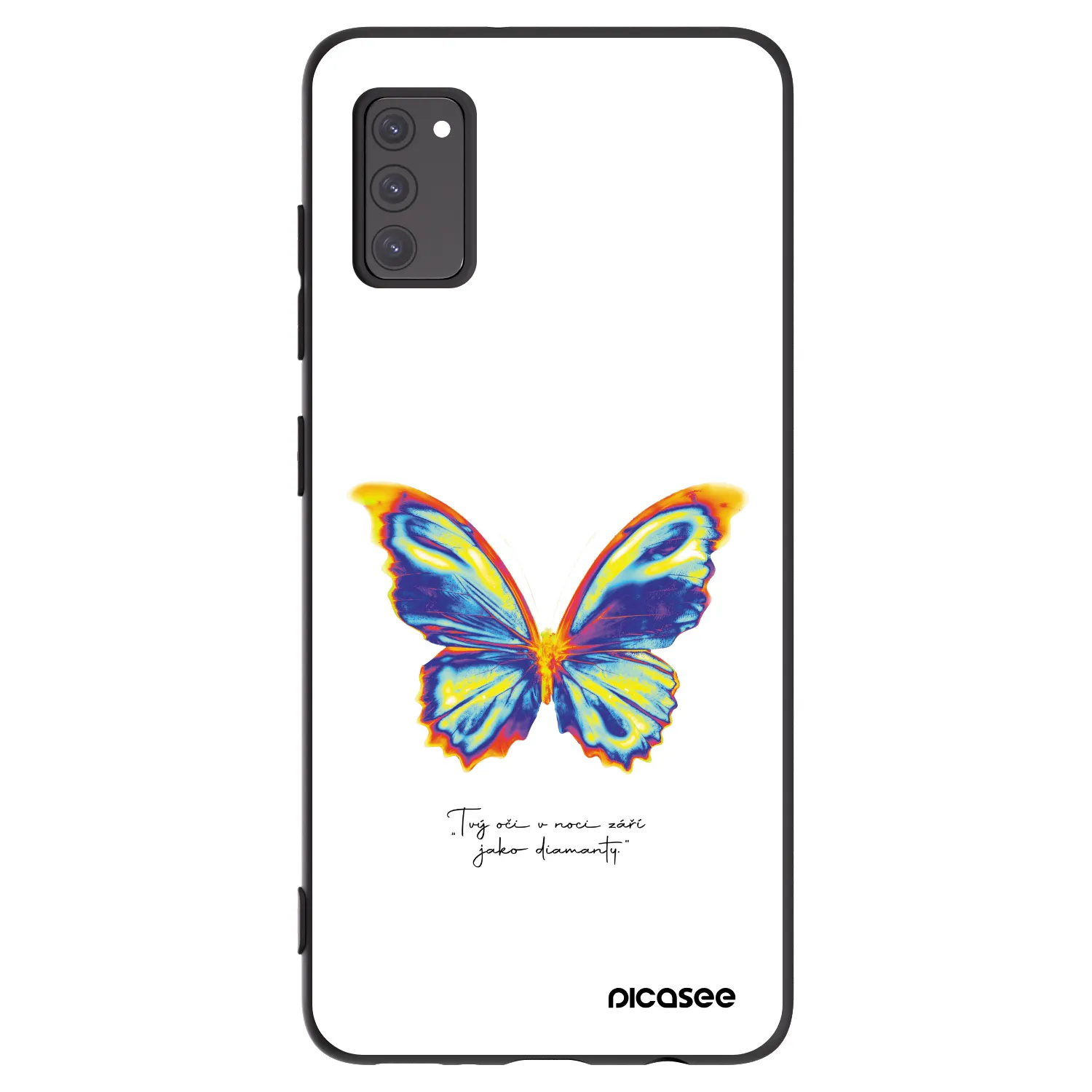 Picasee silikonski črni ovitek za Samsung Galaxy A41 A415F - Diamanty White