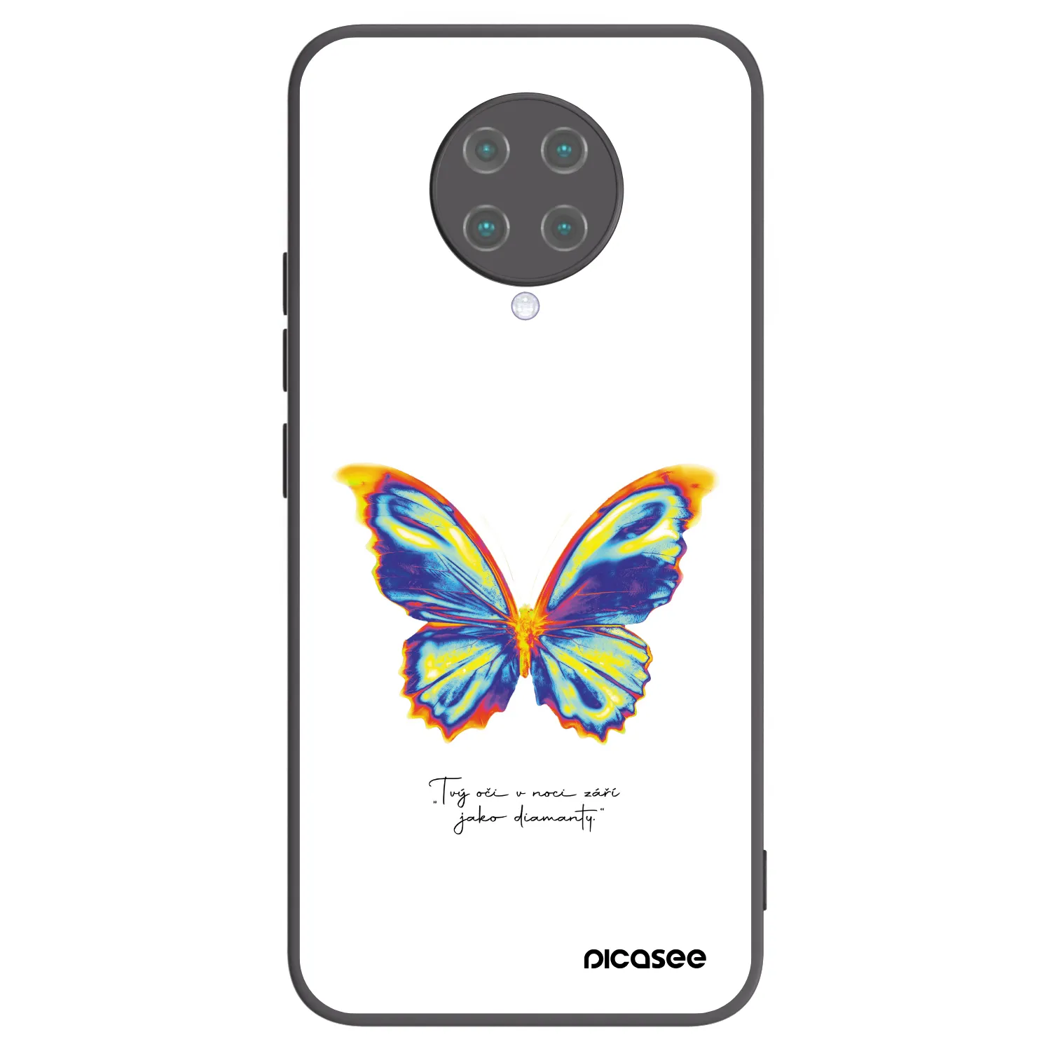Picasee silikonski črni ovitek za Xiaomi Poco F2 Pro - Diamanty White