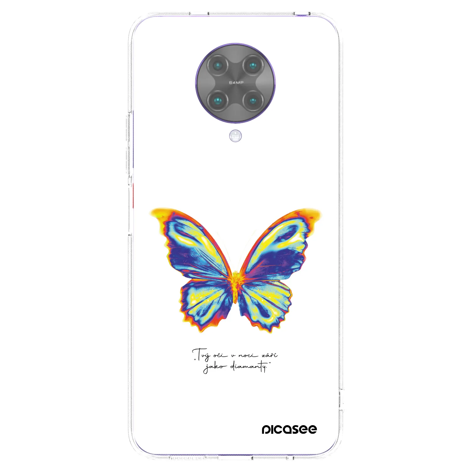 Picasee silikonski prozorni ovitek za Xiaomi Poco F2 Pro - Diamanty White