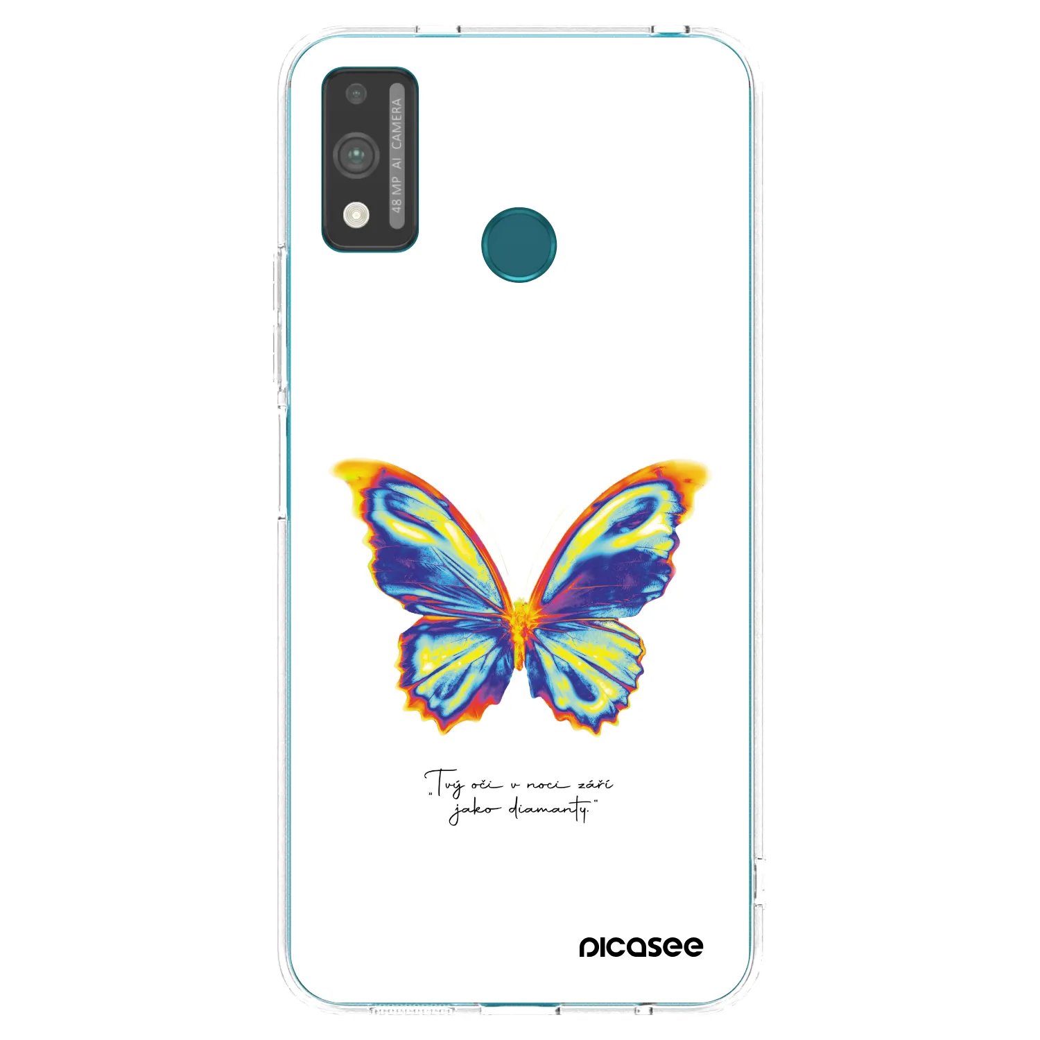 Picasee silikonski prozorni ovitek za Honor 9X Lite - Diamanty White