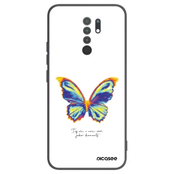 Picasee silikonski črni ovitek za Xiaomi Redmi 9 - Diamanty White