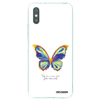 Picasee silikonski prozorni ovitek za Xiaomi Redmi 9A - Diamanty White