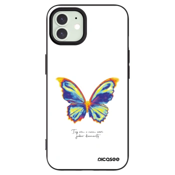 Picasee silikonski črni ovitek za Apple iPhone 12 - Diamanty White