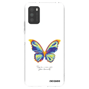 Picasee silikonski prozorni ovitek za Xiaomi Poco M3 - Diamanty White