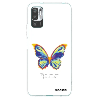 Picasee silikonski prozorni ovitek za Xiaomi Redmi Note 10 5G - Diamanty White