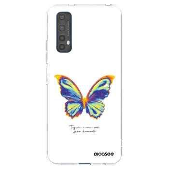 Picasee silikonski prozorni ovitek za Realme 7 - Diamanty White