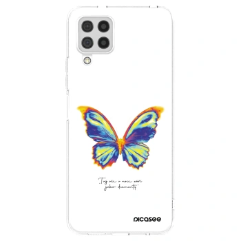 Picasee silikonski prozorni ovitek za Samsung Galaxy A22 A225F 4G - Diamanty White