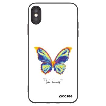 Picasee silikonski črni ovitek za Apple iPhone XS Max - Diamanty White