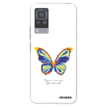 Picasee silikonski prozorni ovitek za Vivo X60 Pro 5G - Diamanty White
