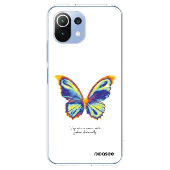 Picasee silikonski prozorni ovitek za Xiaomi 11 Lite 5G NE - Diamanty White