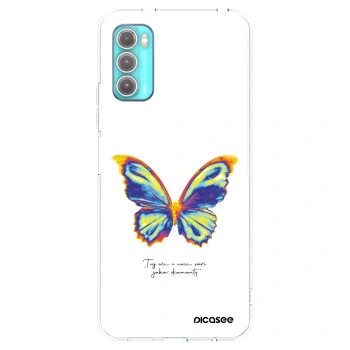 Picasee silikonski prozorni ovitek za Motorola Moto G60 - Diamanty White