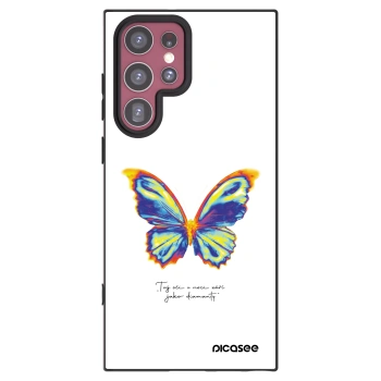 Picasee silikonski črni ovitek za Samsung Galaxy S22 Ultra 5G - Diamanty White