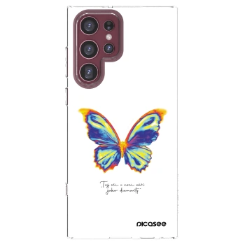 Picasee silikonski prozorni ovitek za Samsung Galaxy S22 Ultra 5G - Diamanty White