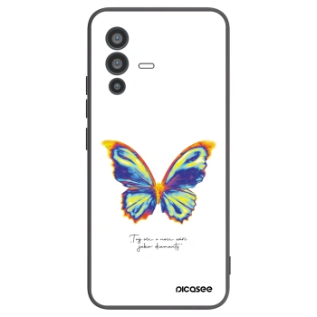 Picasee silikonski črni ovitek za Vivo V23 5G - Diamanty White