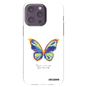 Picasee silikonski prozorni ovitek za Apple iPhone 14 Pro Max - Diamanty White