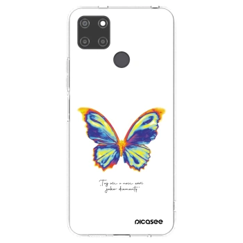 Picasee silikonski prozorni ovitek za Realme C21Y - Diamanty White