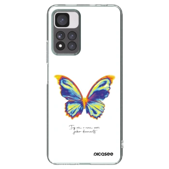 Picasee silikonski prozorni ovitek za Xiaomi Redmi Note 11 Pro+ 5G - Diamanty White