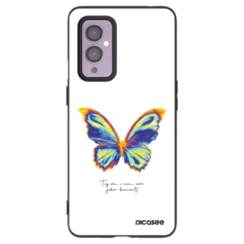 Picasee silikonski črni ovitek za OnePlus 9 - Diamanty White
