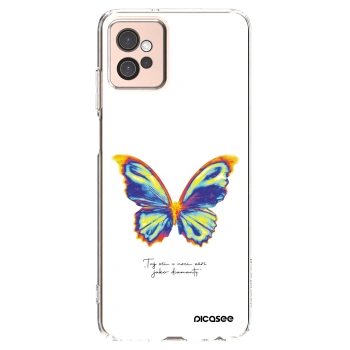 Picasee silikonski prozorni ovitek za Motorola Moto G32 - Diamanty White