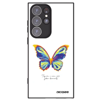 Picasee silikonski črni ovitek za Samsung Galaxy S23 Ultra 5G - Diamanty White