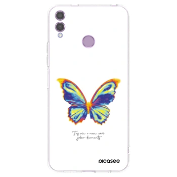 Picasee silikonski prozorni ovitek za Honor 8X - Diamanty White