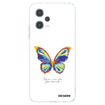 Picasee silikonski prozorni ovitek za Xiaomi Redmi Note 12 5G - Diamanty White