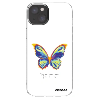 Picasee silikonski prozorni ovitek za Apple iPhone 15 Plus - Diamanty White