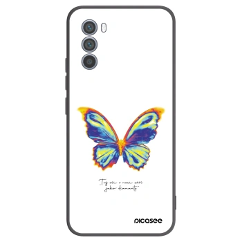 Ovitek za Motorola Moto G62 - Diamanty White
