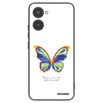 Picasee silikonski črni ovitek za Realme 10 4G - Diamanty White