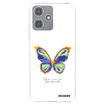 Picasee silikonski prozorni ovitek za Xiaomi Redmi 12 5G - Diamanty White