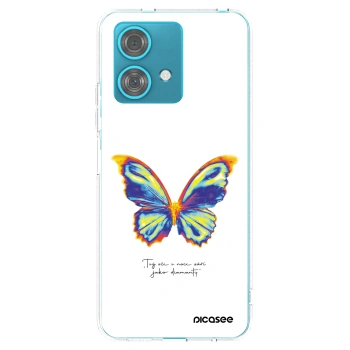Picasee silikonski prozorni ovitek za Motorola Edge 40 Neo - Diamanty White