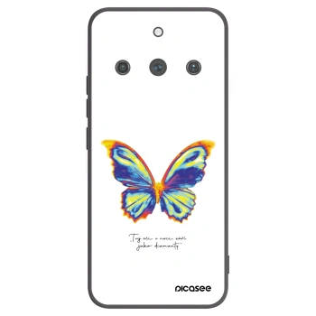 Picasee silikonski črni ovitek za Realme 11 Pro+ - Diamanty White