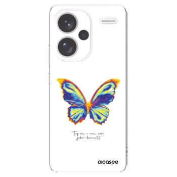 Picasee silikonski prozorni ovitek za Xiaomi Redmi Note 13 Pro+ 5G - Diamanty White