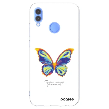 Picasee silikonski prozorni ovitek za Huawei P Smart 2019 - Diamanty White