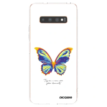 Picasee silikonski prozorni ovitek za Samsung Galaxy S10 Plus G975 - Diamanty White