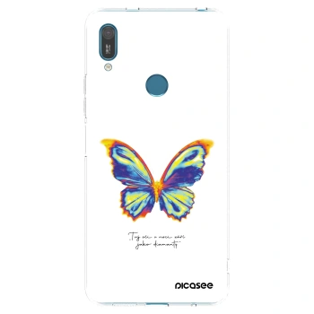Picasee silikonski prozorni ovitek za Huawei Y7 2019 - Diamanty White