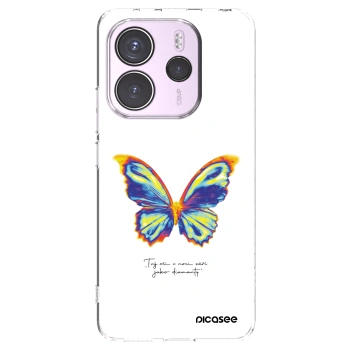 Picasee silikonski prozorni ovitek za Xiaomi Redmi Note 14 4G - Diamanty White