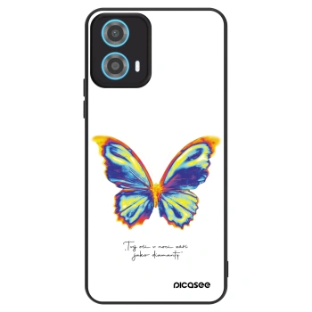 Ovitek za Motorola Moto G34 5G - Diamanty White