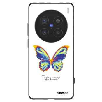 Picasee silikonski črni ovitek za Vivo X200 Pro - Diamanty White