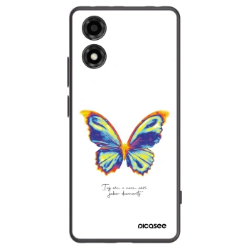 Picasee silikonski črni ovitek za Motorola Moto E14 - Diamanty White