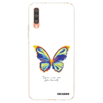 Picasee silikonski prozorni ovitek za Samsung Galaxy A70 A705F - Diamanty White