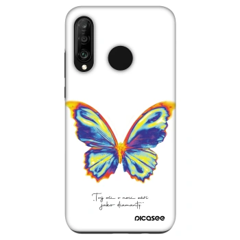 Ovitek za Huawei P30 Lite - Diamanty White
