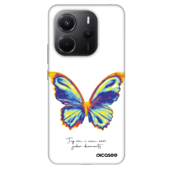 Ovitek za Xiaomi Redmi Note 14 4G - Diamanty White